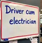 Driver cum electrician