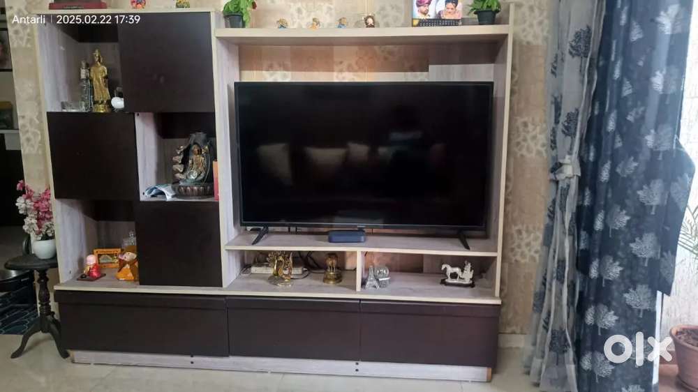 Urgently sale TV cabinet and 50 TV in working condition