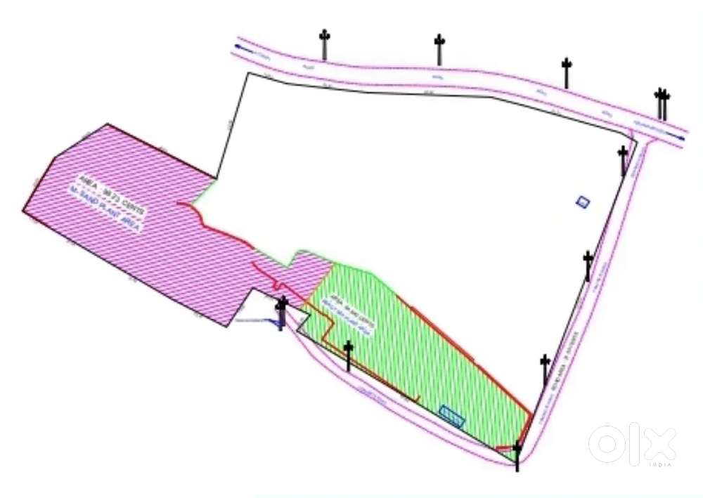 SH 47 - Prime Commercial Land for Lease - Attingal-Venjaramoodu Rd
