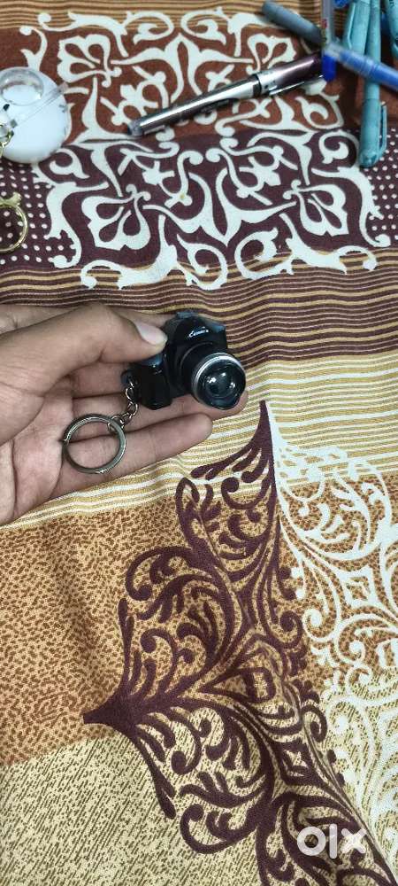 Camera keychain with light