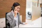 office reception women