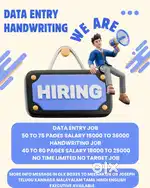 NEW GOVT APPROVED JOB 110% GENUINE DATA ENTRY HANDWRITING