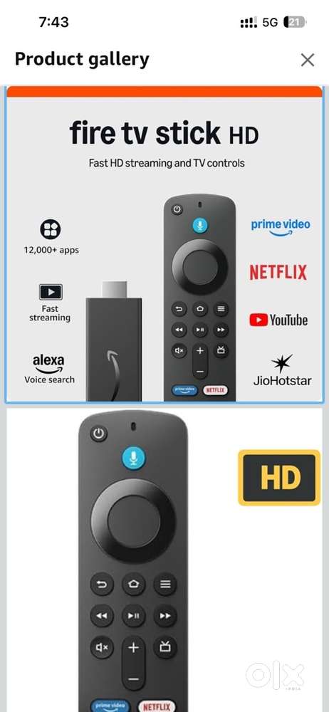 AMAZON FIRE TV STICK HD