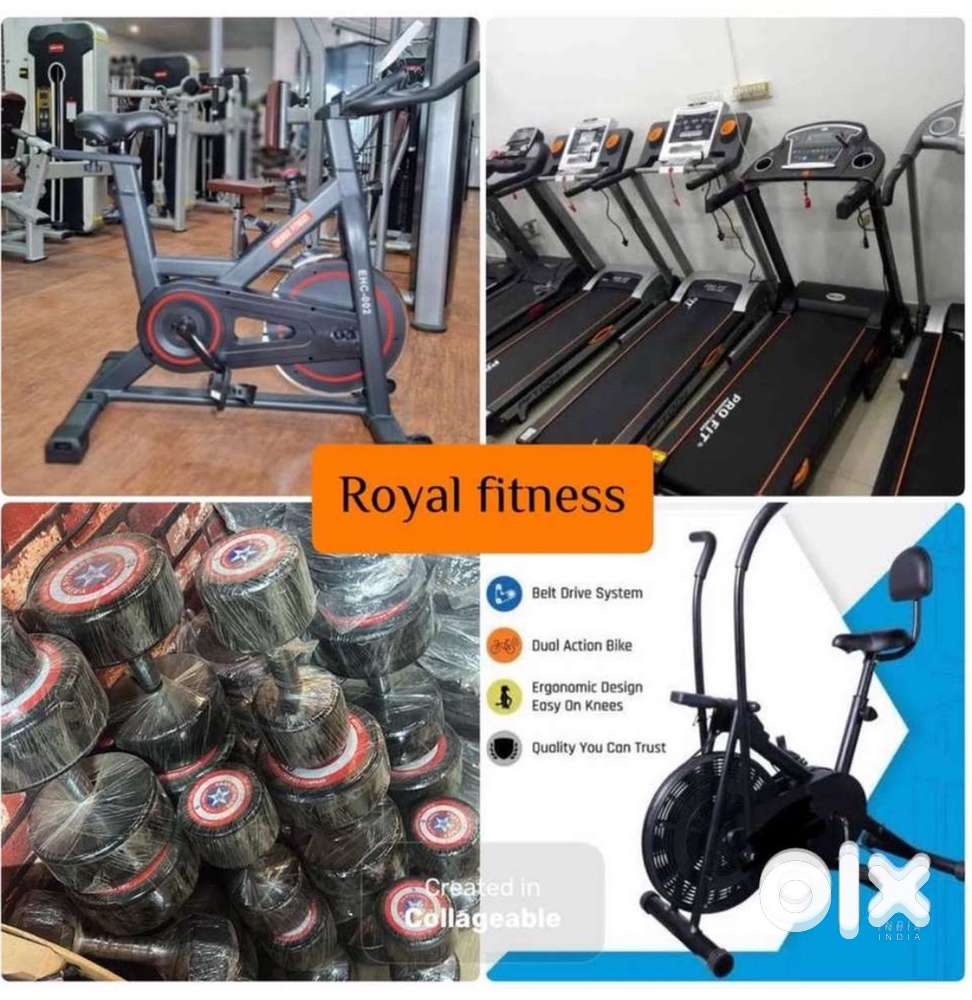 All gym exercise cycle and treadmill available