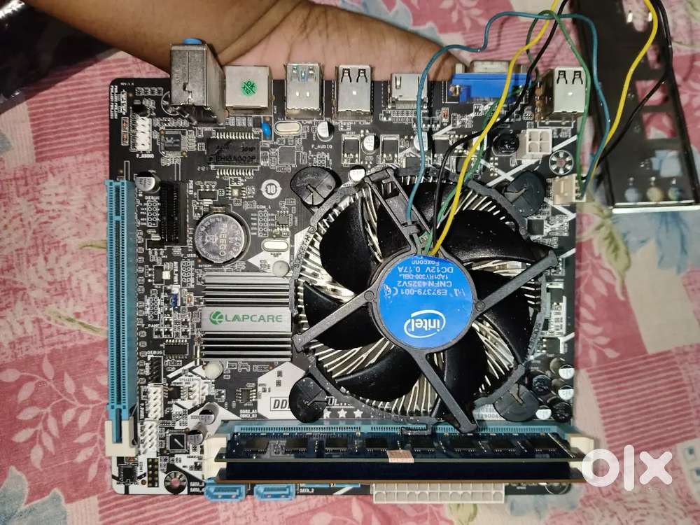 Motherboard combo-inteli5+8gb ram and a cooling fan