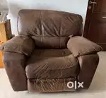Brown Reclining couch set