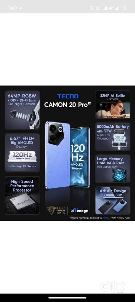 Tecno camon 20s pro