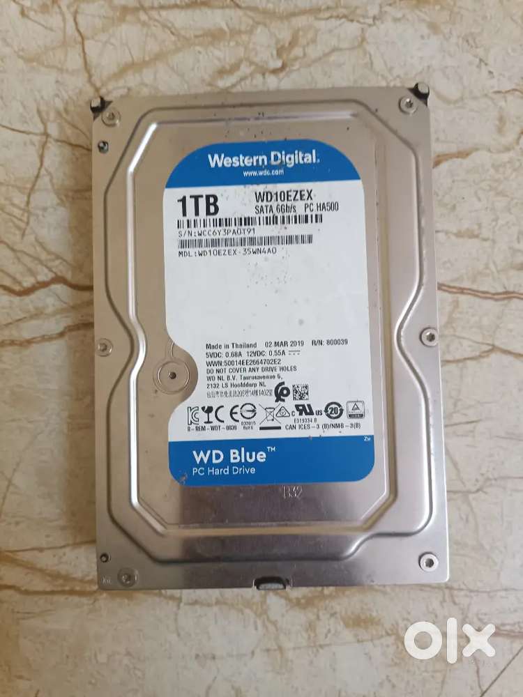 1TB WD SATA 6 Gb/s harddrive