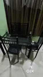5 seater sofa(3+1+1) and Dining Table with 4 chair