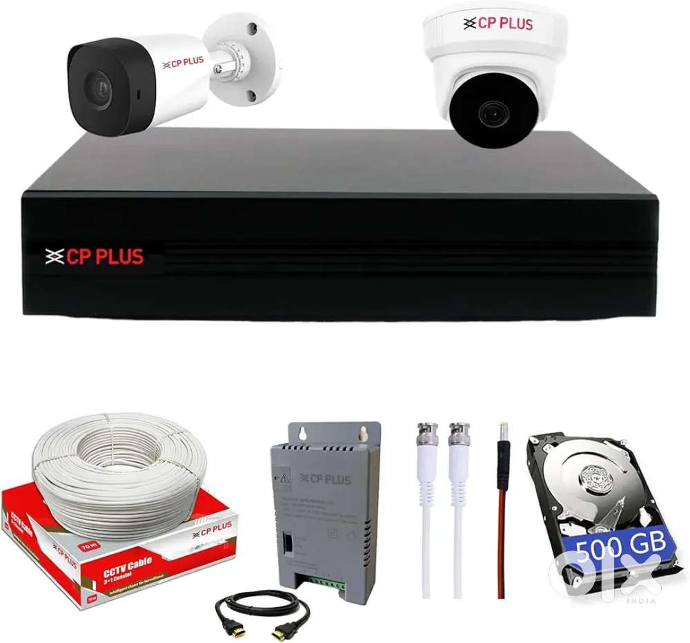 CCTV Camera 2.4 MP HD CP PLUS WITH INSTALLATION AT YOUR SITE