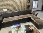 Nice 4 seater sofa + 2 puppies + tea table