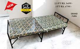 Folding cot , Steel cot , Single Bed , Cot # 23KFP[EW