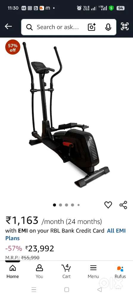Elliptical cycle for sale