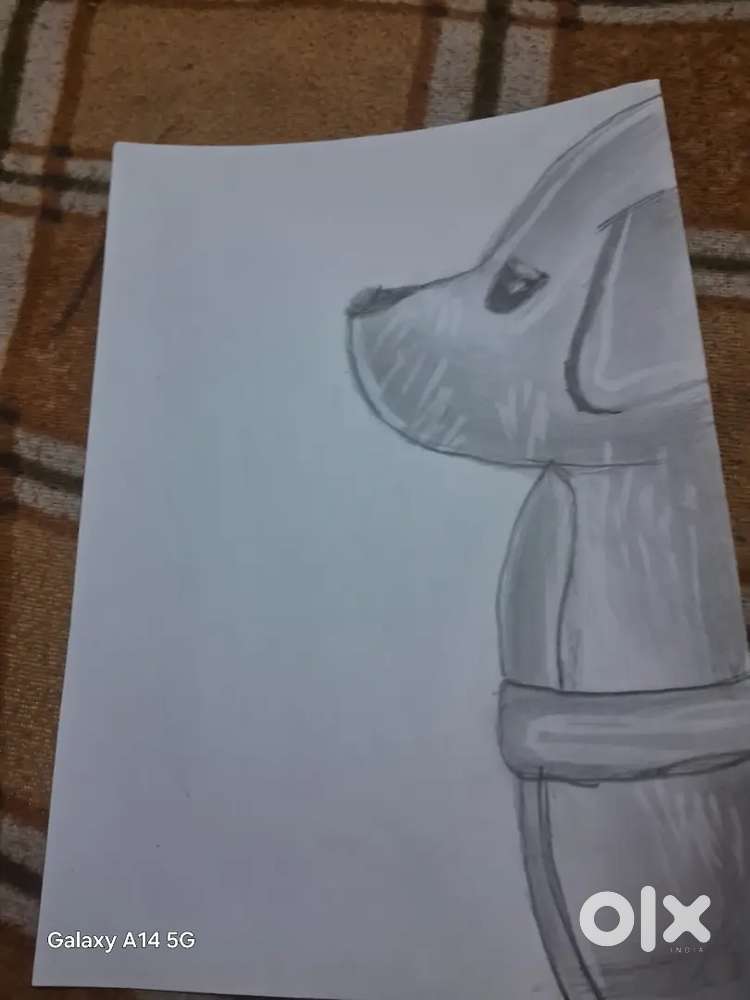 A4 dog drawing