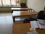 Study bench and table set