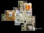3bhk flat in multistory high rise society with all amenities