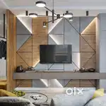 1/4 BHK flats in wooden furniture pop calar works solutions