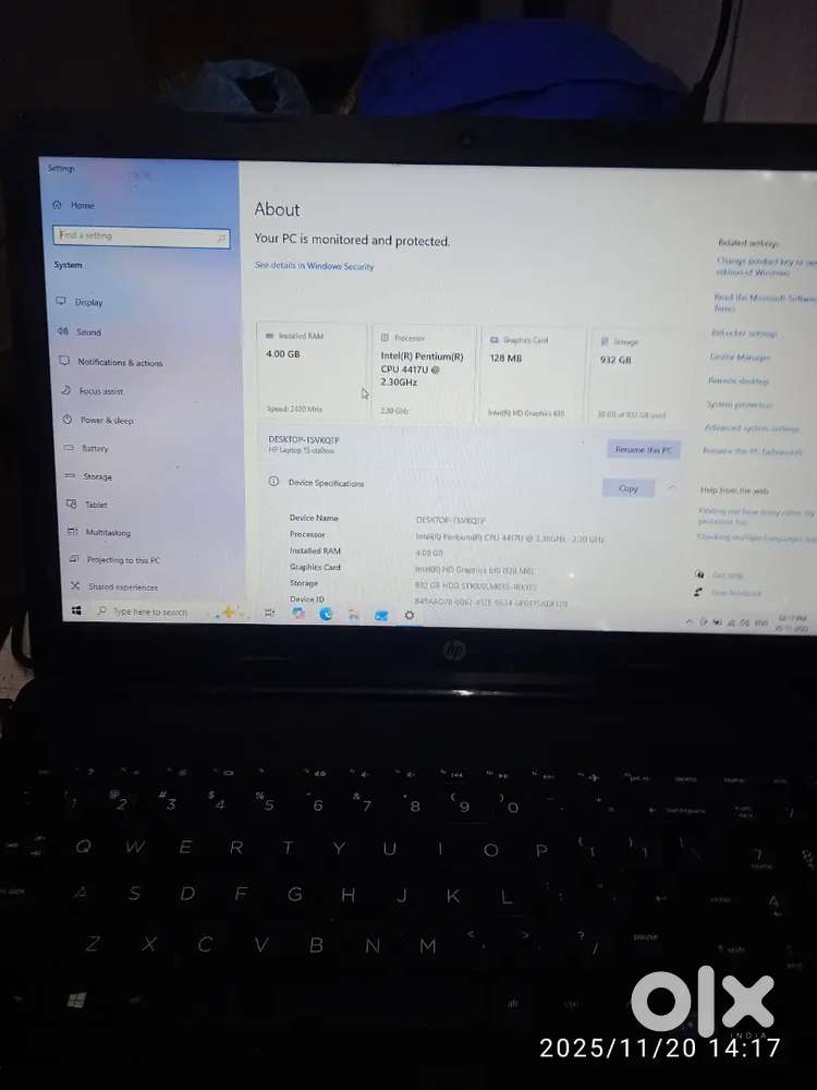 Hp laptop pentium 2.30 ghz