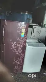 Washing machine & fridge for rent.
