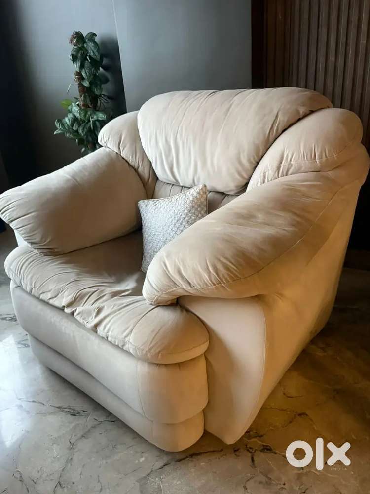 Beige colour sofa (used) from home centre on sale!