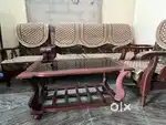 rosewood (veeti) sofa set and teapoy