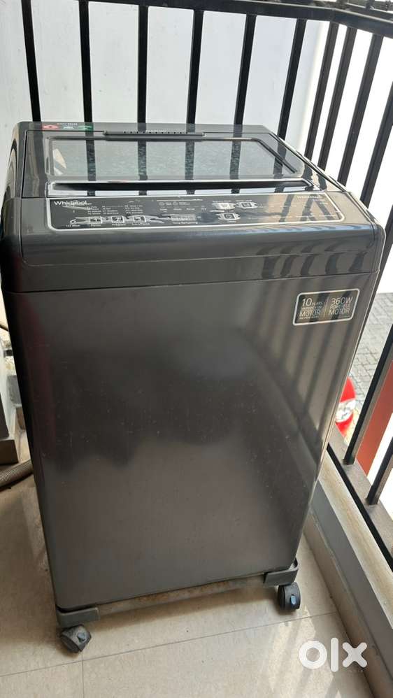 Whirlpool 6.5kg Fully Auto Top Load Washing Machine- 5yr Old, Grey
