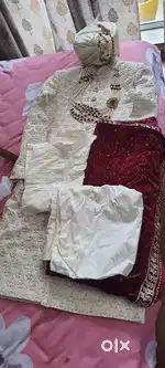 Shyamwar Sherwani Off White Color