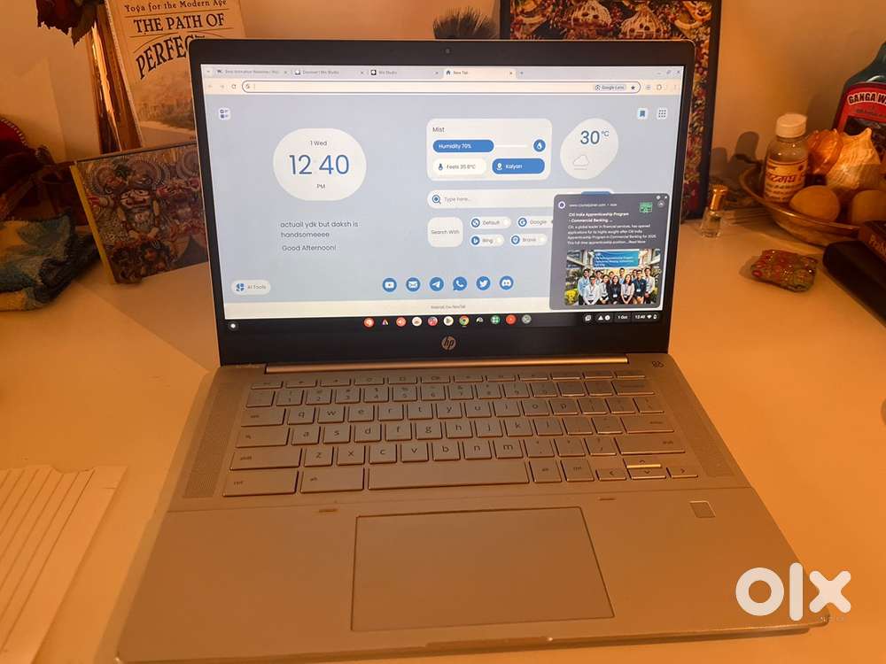 HP Chrome book 10th gen intelcore i5 8gb ram 64 ssd 14fhd all sensor