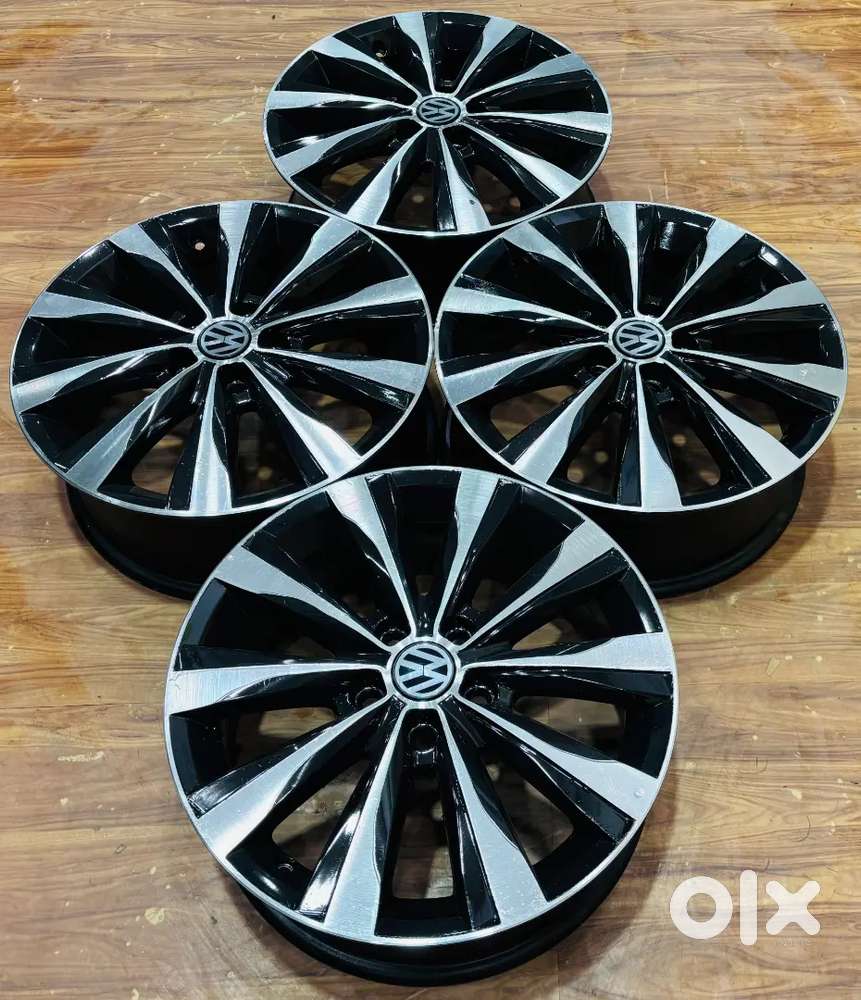 16 inch daimond cut wheels for polo vento virtus taigun slavia kylaq