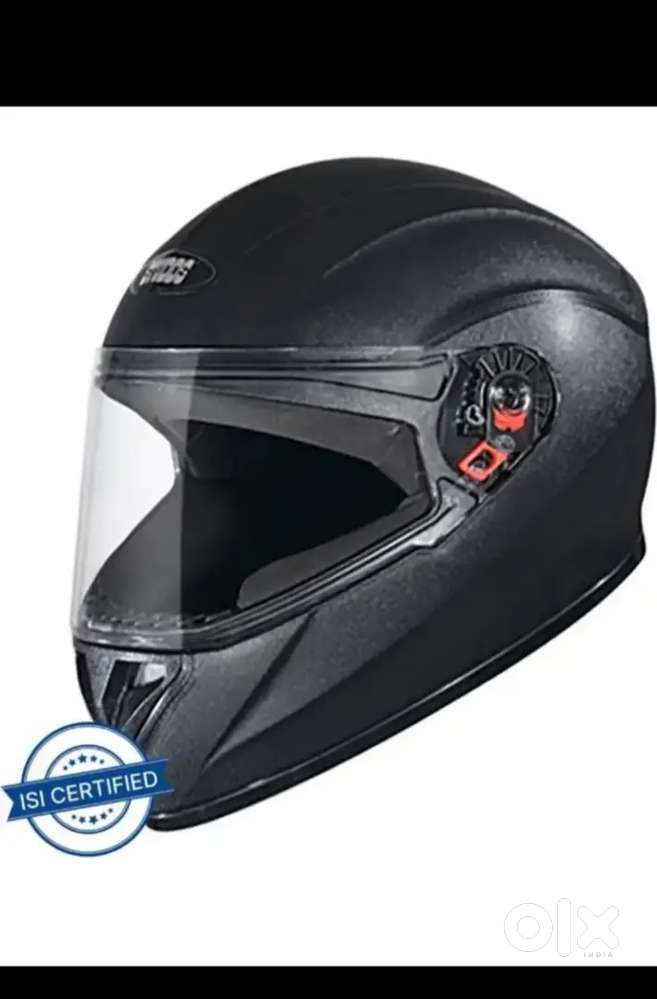 ISI Certified Full Face Helmet – Black  Excellent Condition  Size L