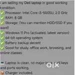 Dell intel i3 with Windows 11 pro