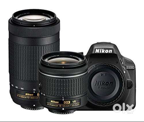 Nikon D3300 DSLR Camera with 18-55mm and 70-300mm VR Lens Kit