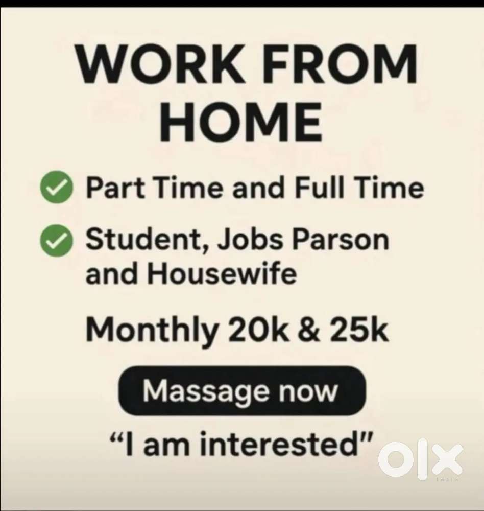 Work from home! Part time