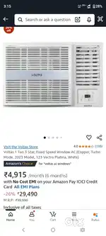 Voltas 1 ton window AC