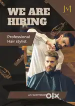We are hiring Hair stylist .