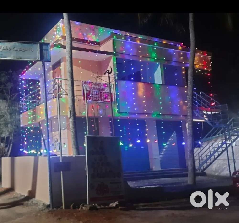 Ground floor shops,First floor 2 BHK apartment