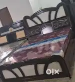 Brand new king size head n bottom storage wooden bed in wholesale p