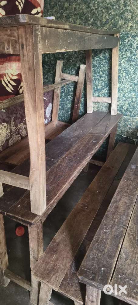 Wooden Bench and desk