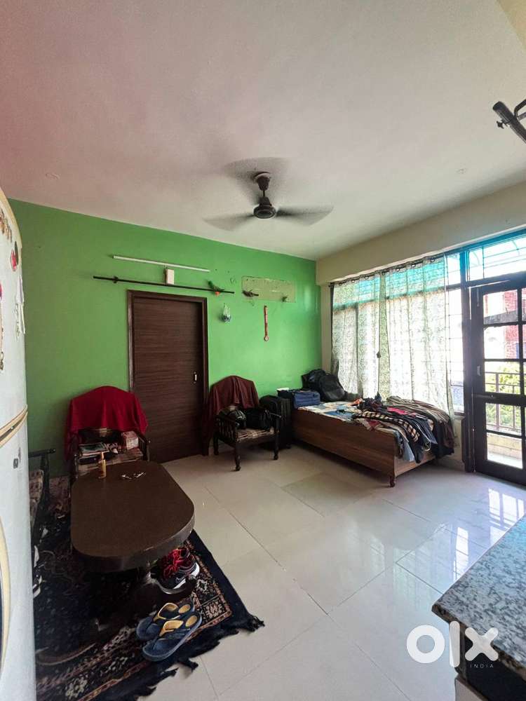 1bhk with drawing room furnished flat gated society peermuchala