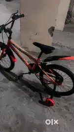 Pink colour bicycle