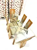 6 seater Glass Top Dining Table