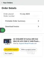 LG 32inch QHD monitor