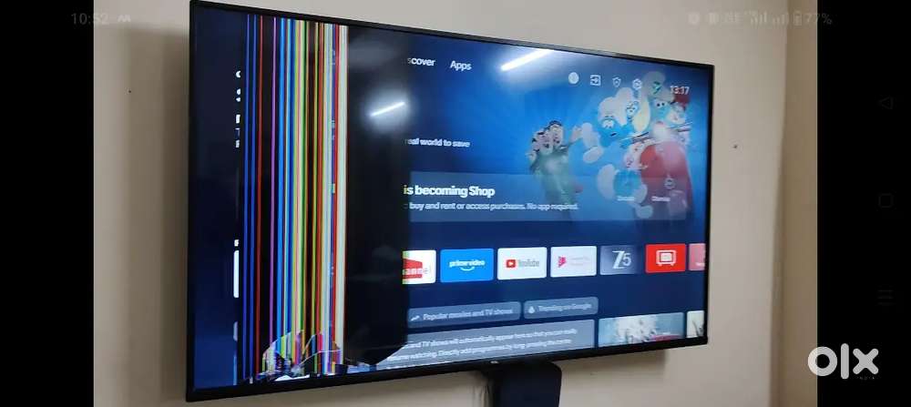 TCL 55 Inch LED TV (Broken Screen)