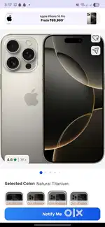 Iphone 16 pro Sealed pack box 128gb