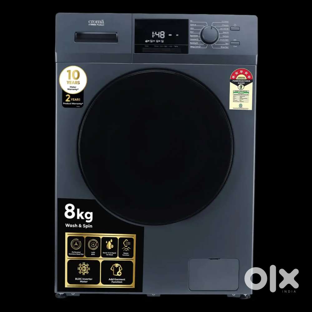 Unboxed/new croma 5 star 8 kg washing machine