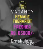 Fresh Female spa therapist - Rs. 1 lakhs