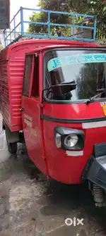 This is Piaggio three wheeler close body loader.