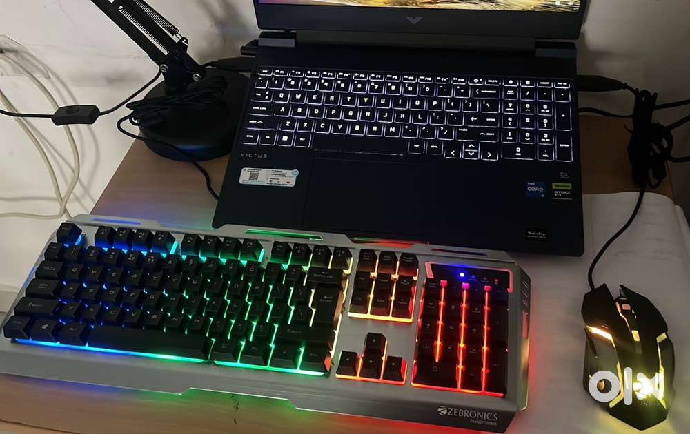 Gaming keyboard and mouse