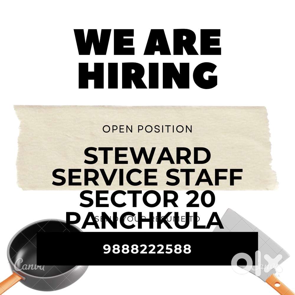Steward service staff required