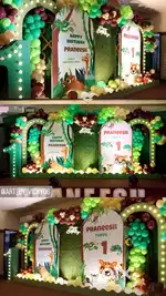 Jungle theme birthday decoration near avadi,chennai